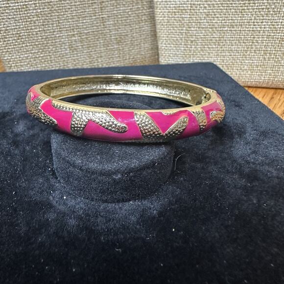 Sequin Nordstrom Multicolor Gold Tone Statement Enamel Bangle Bracelet # 171 - Picture 1 of 3